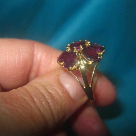 14K Rhodolite Garnet Ring - Picture 6 of 8